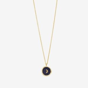 Gorjana Crescent Moon Coin Necklace
